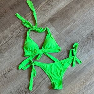 Neon Green Bikini Set